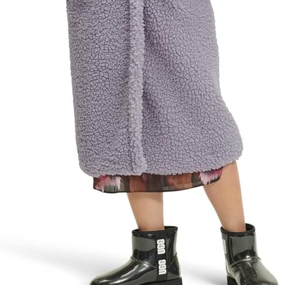 UGG GERTRUDE LONG TEDDY Light PURPLE XL LIKE NEW - - Picture 2 of 5